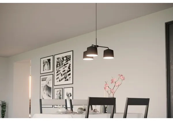 Eglo 900446 - Luster na lanku CAGUANES 3xE27/40W/230V