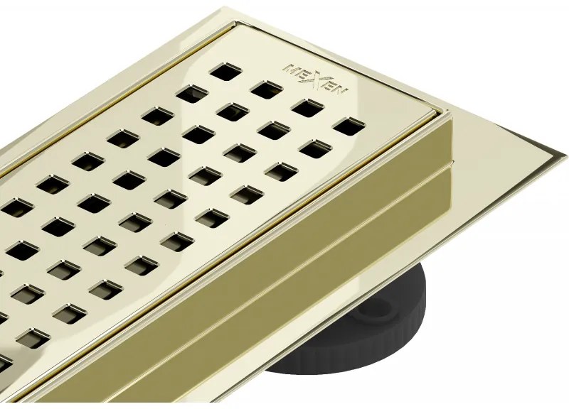 Mexen Flat M08 nerezový sprchový žľab  60 cm, zlatá, 1525060-15