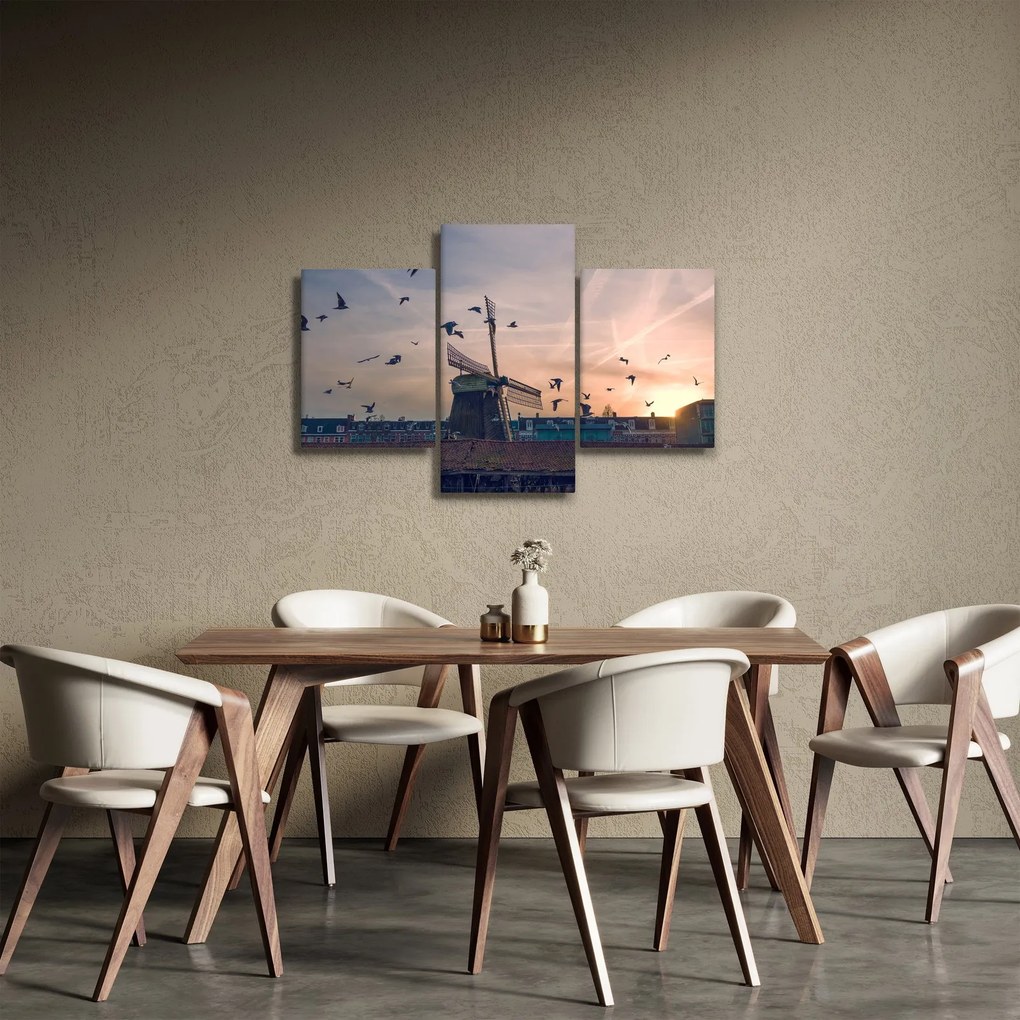 Obraz veterného mlyna (90x60 cm)