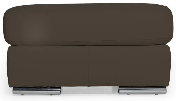 Kožený taburet LOREN II, hnedá (madras - 111 bark)