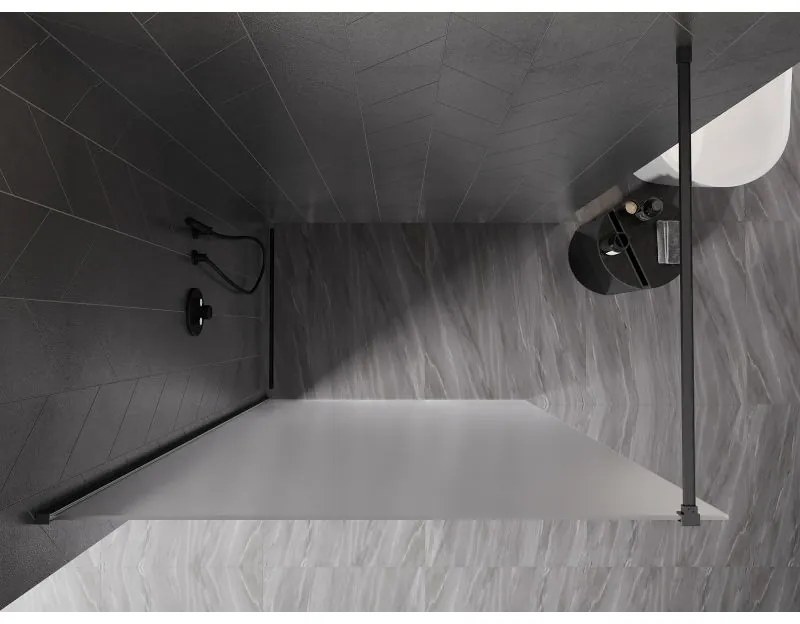 Mexen, Mexen Kioto-X sprchová stena 160 x 200 cm, matná 10 mm, pištoľovo sivá kartáčovaná - 800-160-101-66-30-X