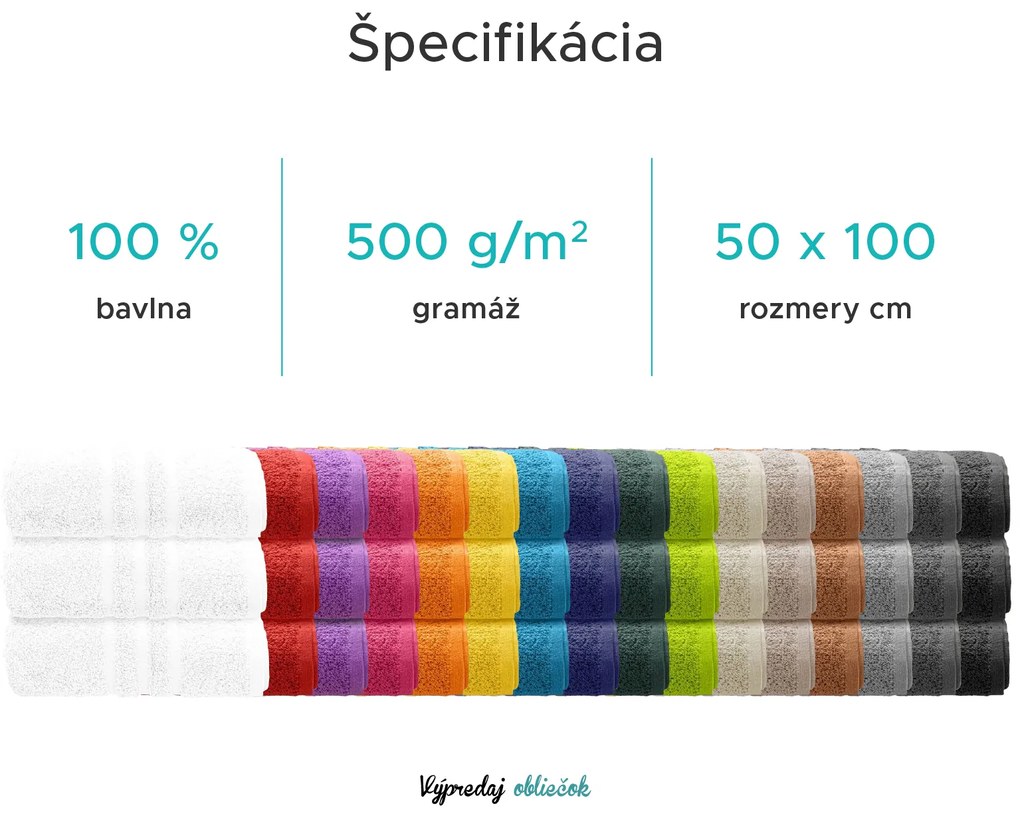 Uterák Comfort 50 x 100 cm fialový, 100% bavlna