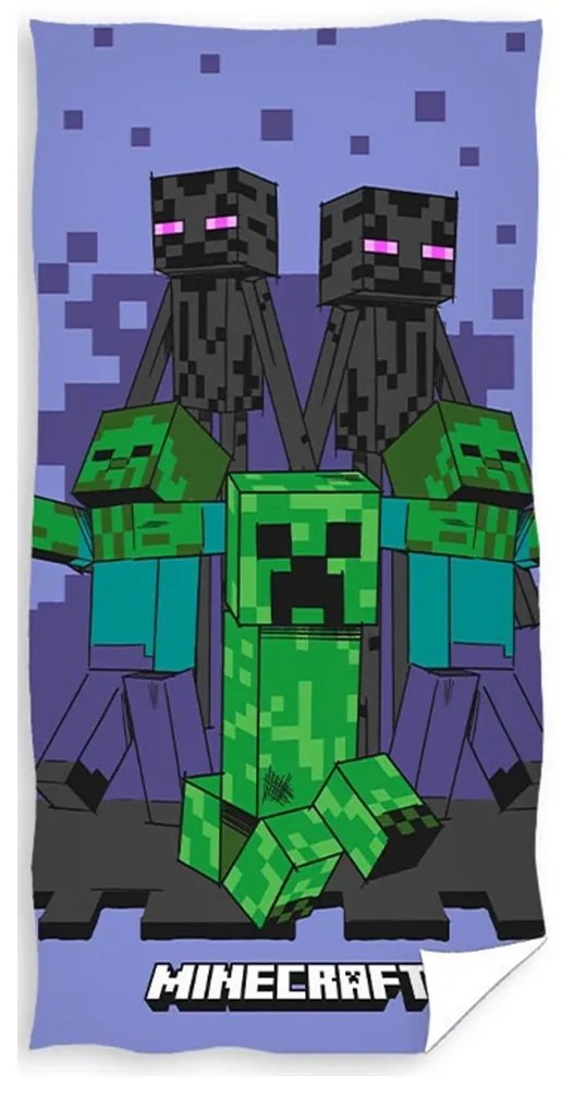Carbotex Detská osuška Minecraft Enderman Monster, 70 x 140 cm
