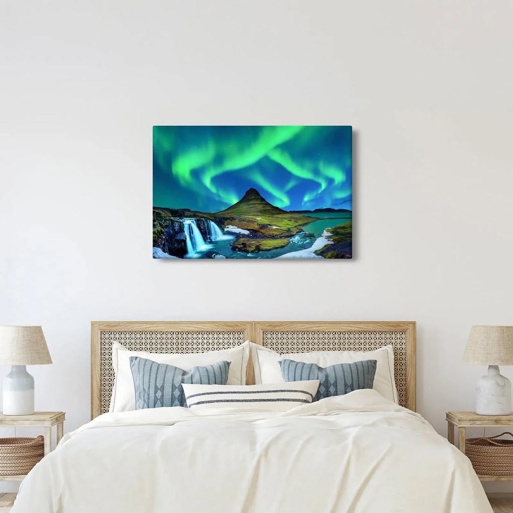 Obraz - Kirkjufell, Island (90x60 cm)