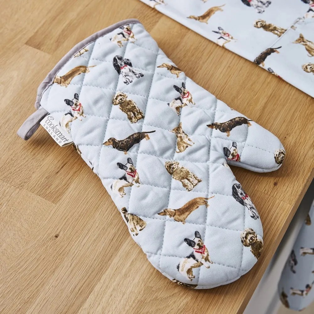 Utierky a chňapka v súprave 4 ks Curious Dogs – Cooksmart ®