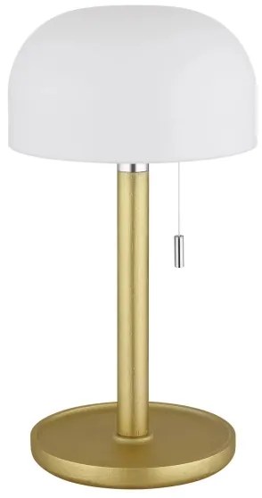 Globo 21016M - LED stolná lampa NORMAN LED/1,5W/3,7V 3000/4200/6000K mosadz