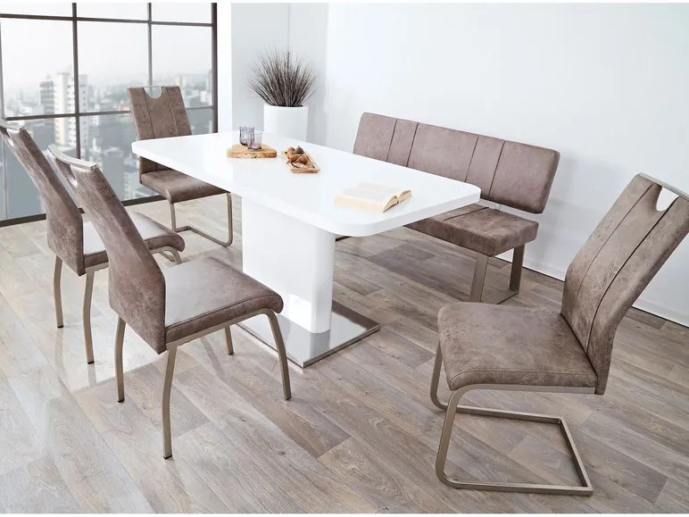 Reality Hojdacia stolička Trieste, 2 kusy (šedá-hnedá) (100328559)