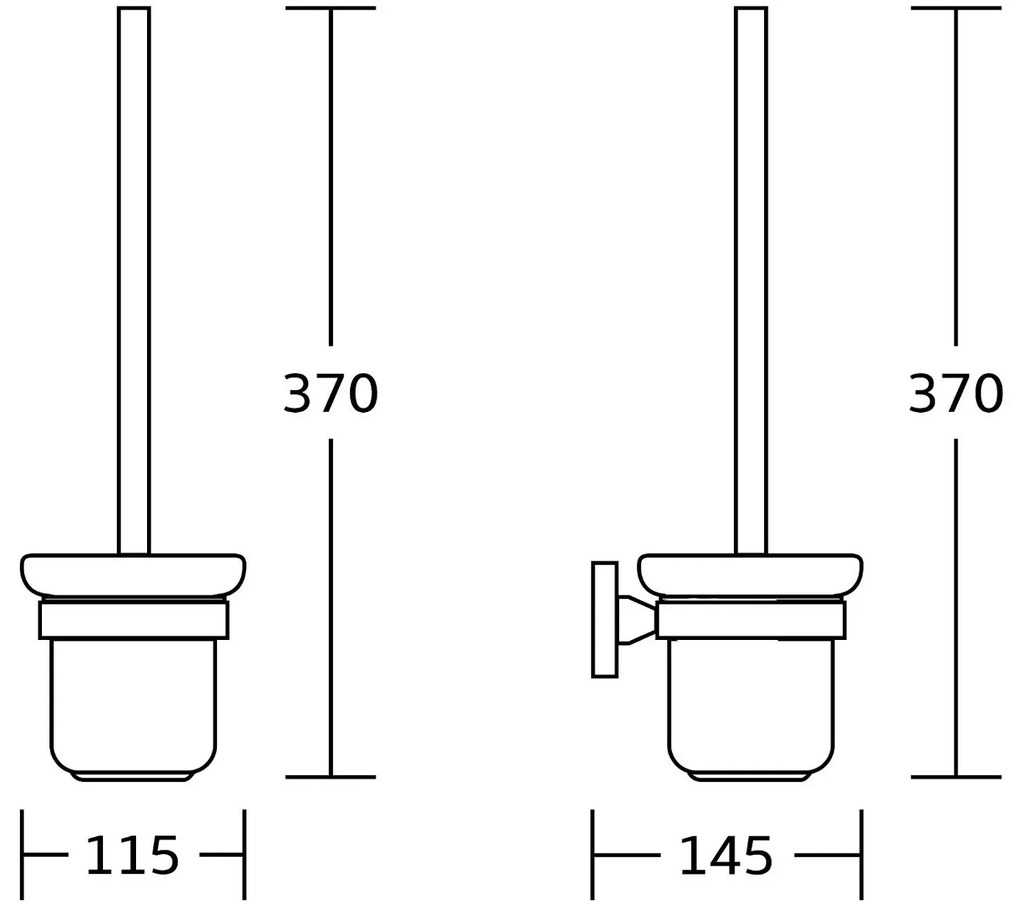 Mexen príslušenstvo, wc kefa Rufo, chróm, 7050950-00