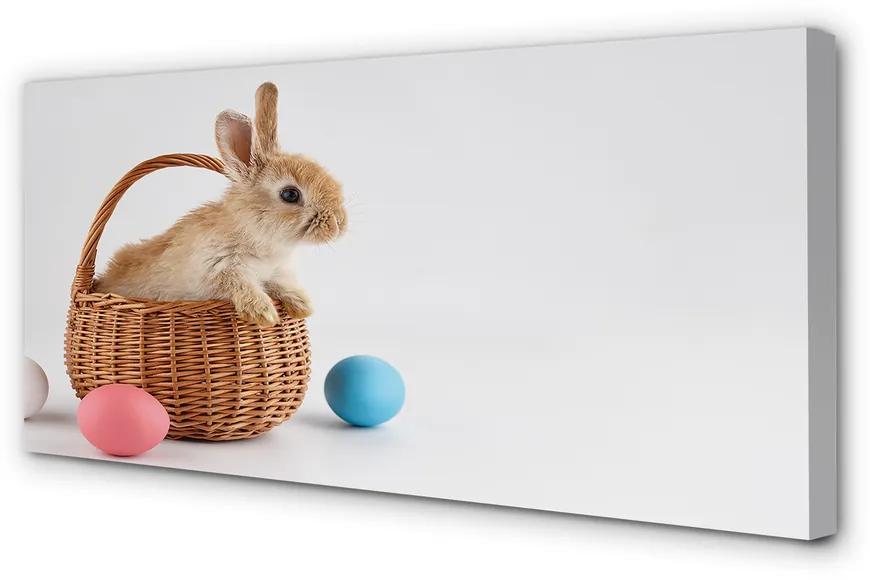 Obraz na plátne králiky vajcia 120x60 cm