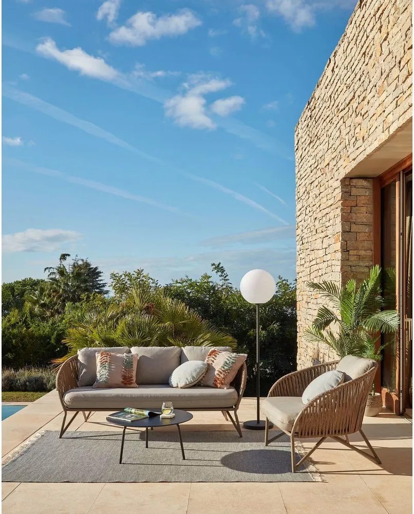 Čierny konferenčný stôl Kave Home Ulrich, ⌀ 70 cm