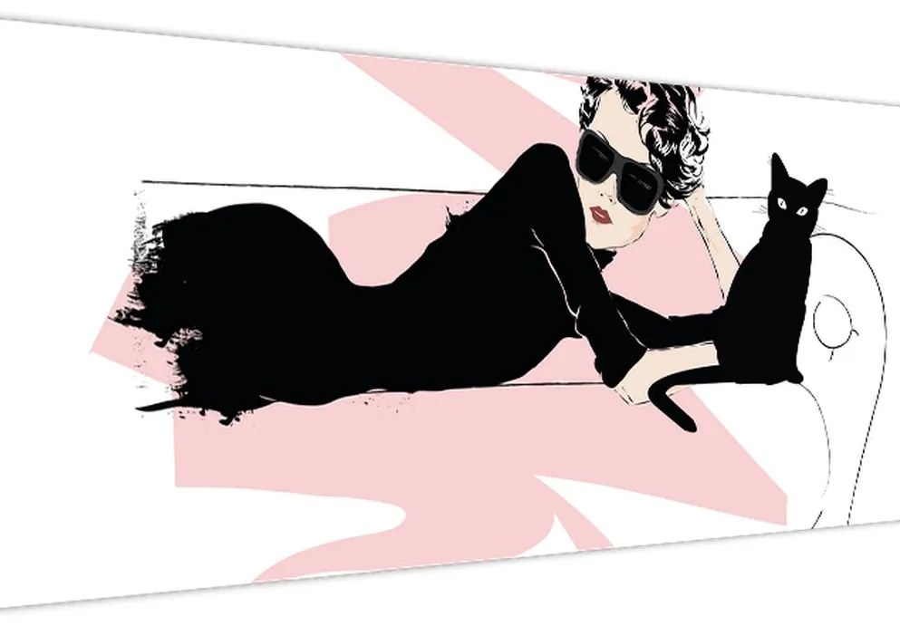 Obraz - Fashion lady (120x50 cm)