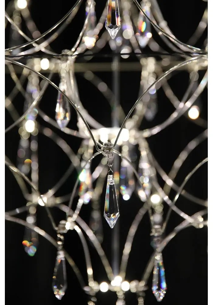 LED závesné svietidlo v striebornej farbe ø 80 cm Efesos – Markslöjd