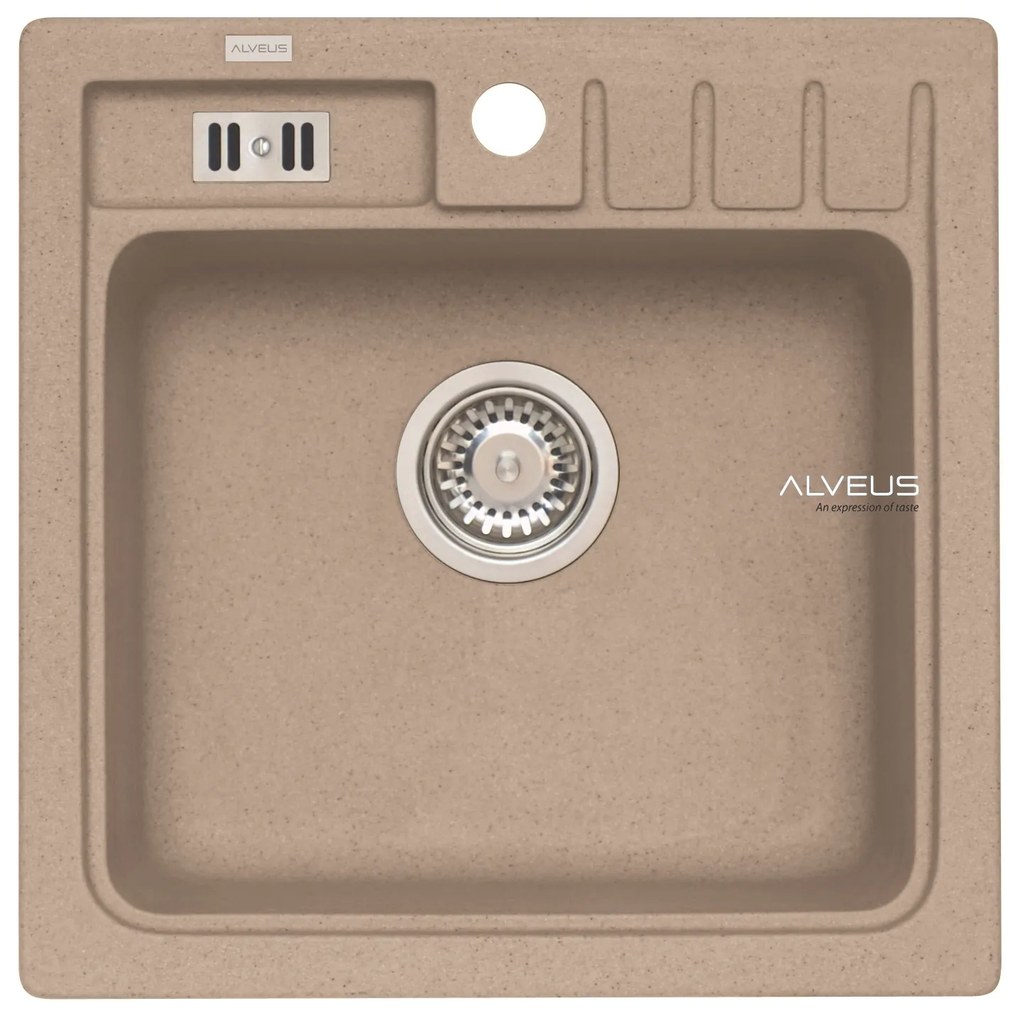 ALVEUS CZ NIAGARA 20 G-55 béžová (465x465mm)+ jednoduchý sifon