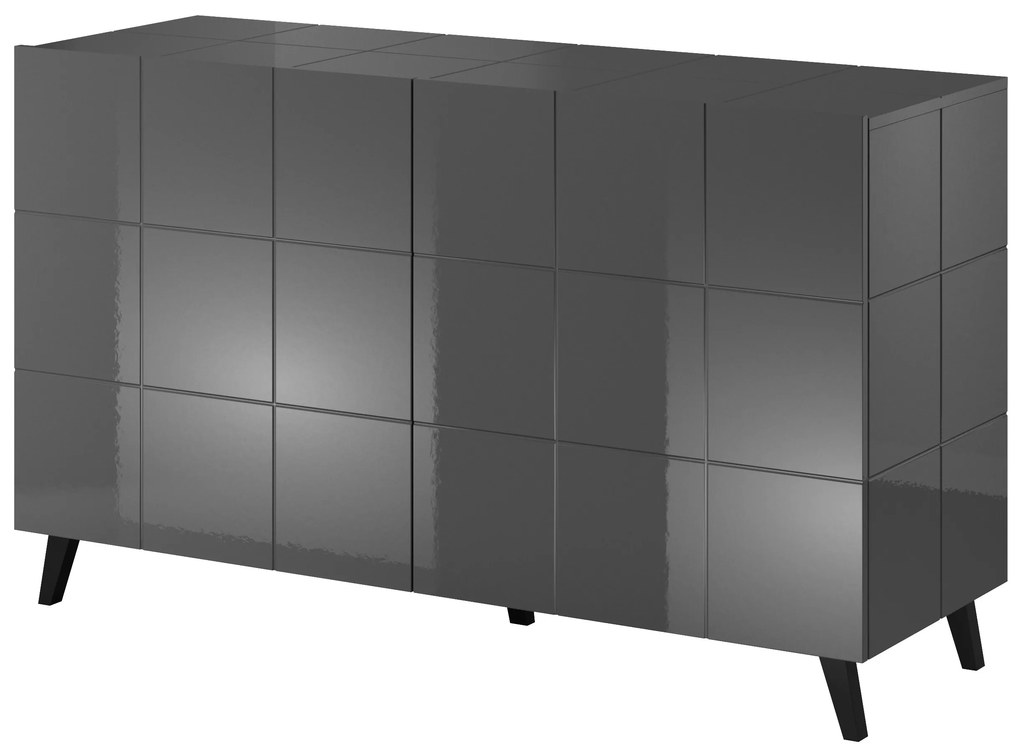 Cama Sivá komoda Reja 2D