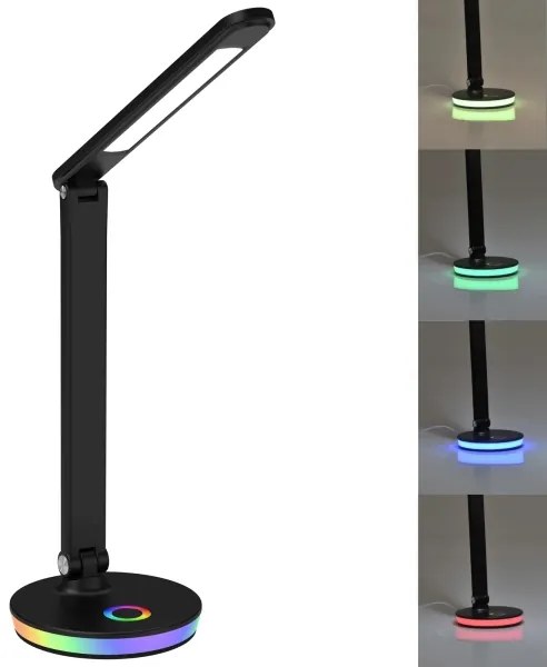 LED RGBW Stmievateľná dotyková stolná lampa NEPTUN LED/7W/230V čierna