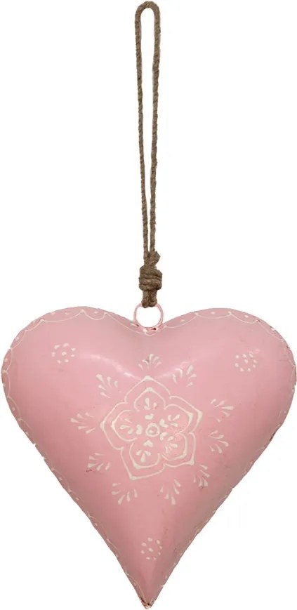 Závesné kovové srdce so zdovením Heartic - 20*6*20 cm