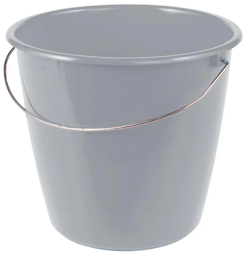 Vedro s kovovou rúčkou 5 l sivá 5 l 24x20 130