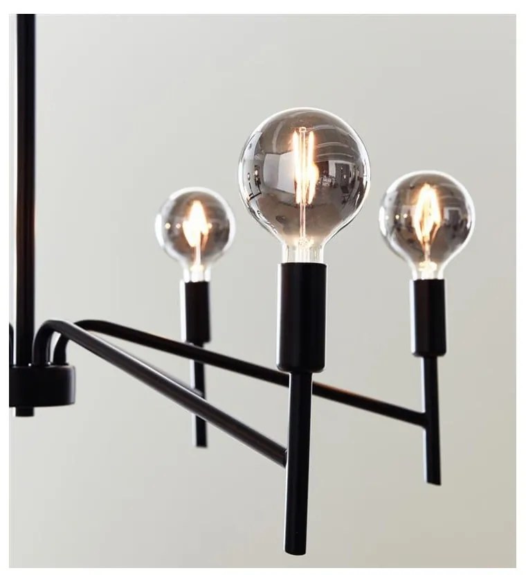 Čierne závesné svietidlo Markslöjd Monarch, ø 70 cm