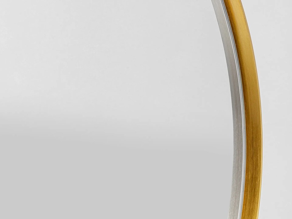 Curve Art konzolový stolík so zrkadlom zlatý