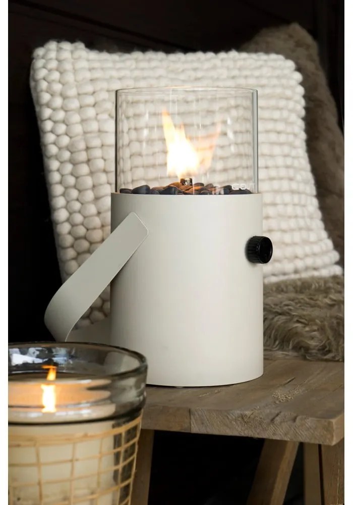 Plynový lampáš COSI Cosiscoop Original, kov slonová kosť ~ Ø16 x výška 30 cm