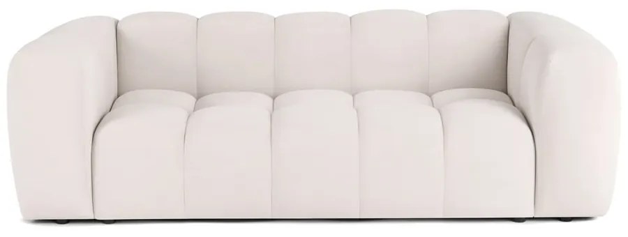 Krémová zamatová pohovka 225 cm Cube – Bonami Selection