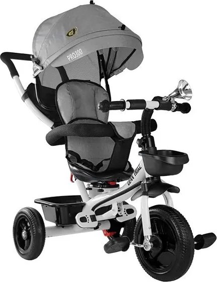 LEAN Toys Trojkolka PRO300 sivá