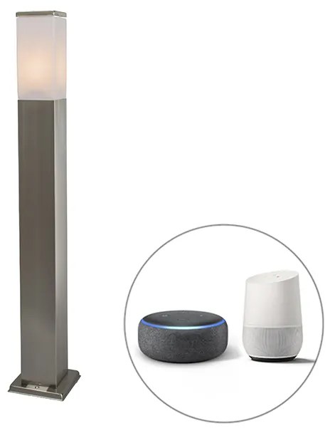 Inteligentná vonkajšia lampa 80 cm oceľ vrátane Wifi P45 - Malios