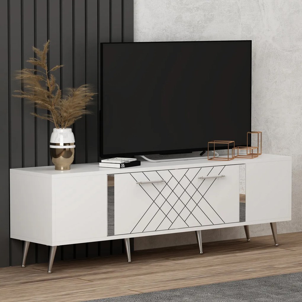 TV stolík Detas White