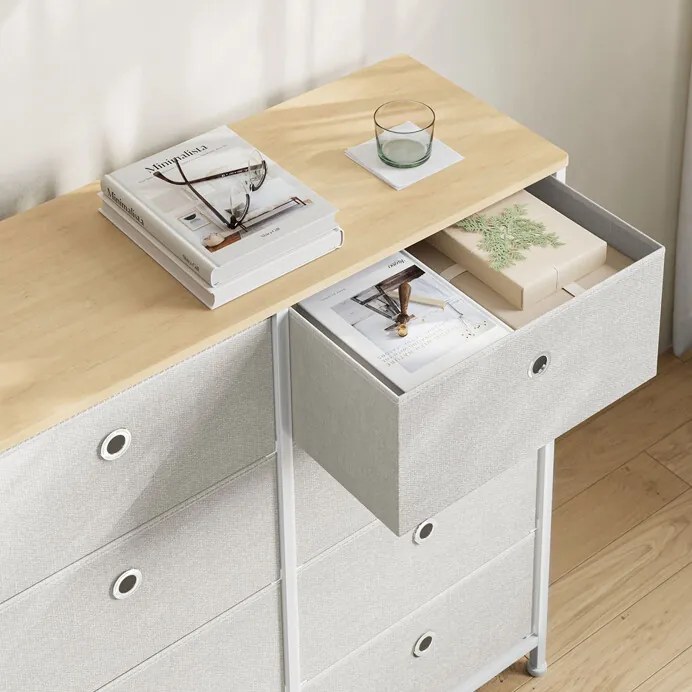 Autronic BONTEC Komoda 80x30x82cm, kov, šedá, AUK-E1024 GREY Farba: Šedá