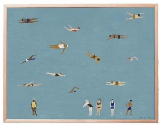 Fine Little Day Plagát Swimmers 70 x 50 cm