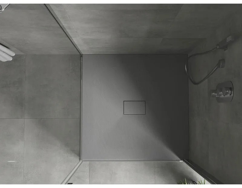 Mexen Hugo, SMC štvorcová sprchová vanička 100 x 100 cm, šedá, 42611010