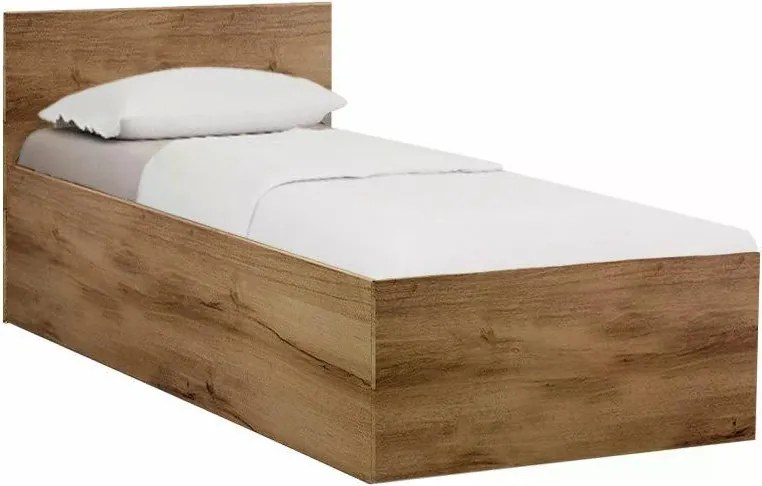 Posteľ SOFIA 80 x 200 cm, dub artisan Rošt: S latkovým roštom, Matrac: Matrac COCO MAXI 20 cm