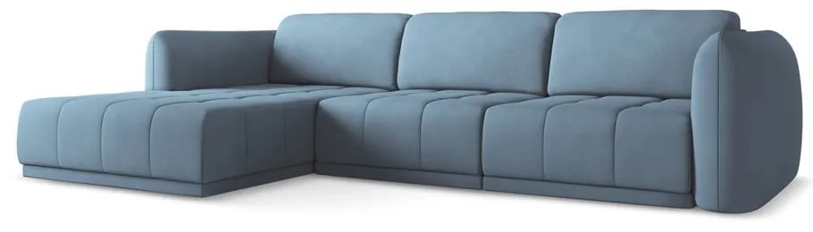 Svetlomodrá rohová pohovka (ľavý roh) Hoku – Makamii