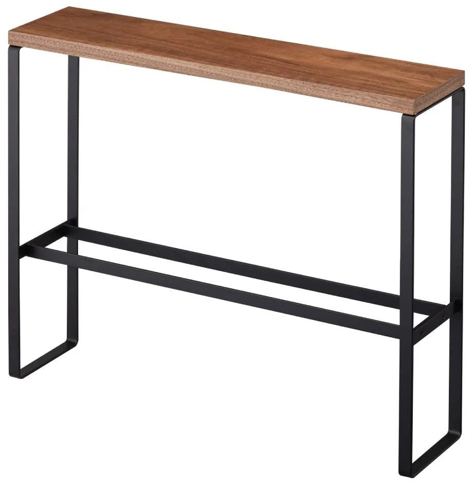 Kovový stojan na prezuvky v čierno-prírodnej farbe Tower – YAMAZAKI