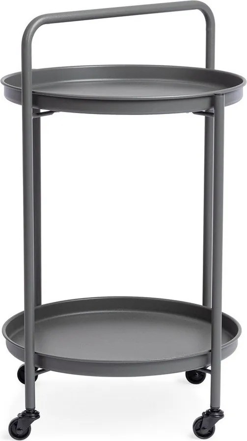 Oceľový servírovací stolík ø 44,5 cm Austin – Bizzotto