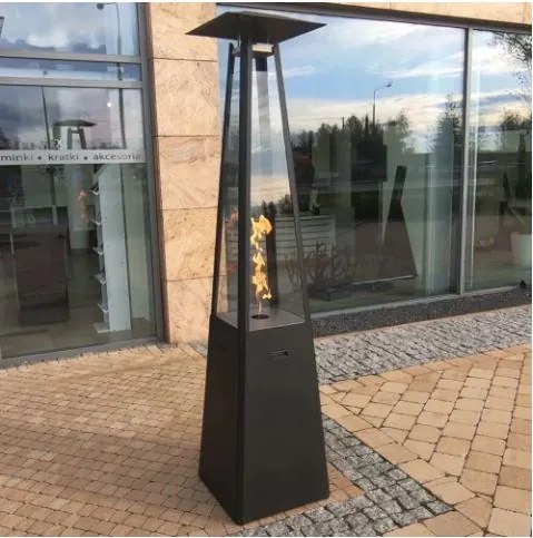 Plynový ohrievač na terasu Umbrella Black