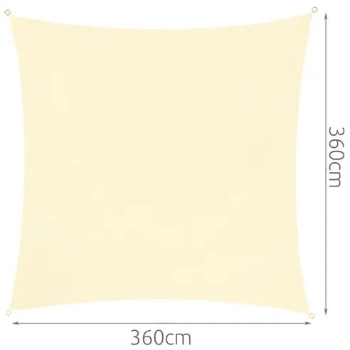 Gardlov Plachta proti slnku 3.6 x 3.6 m béžová