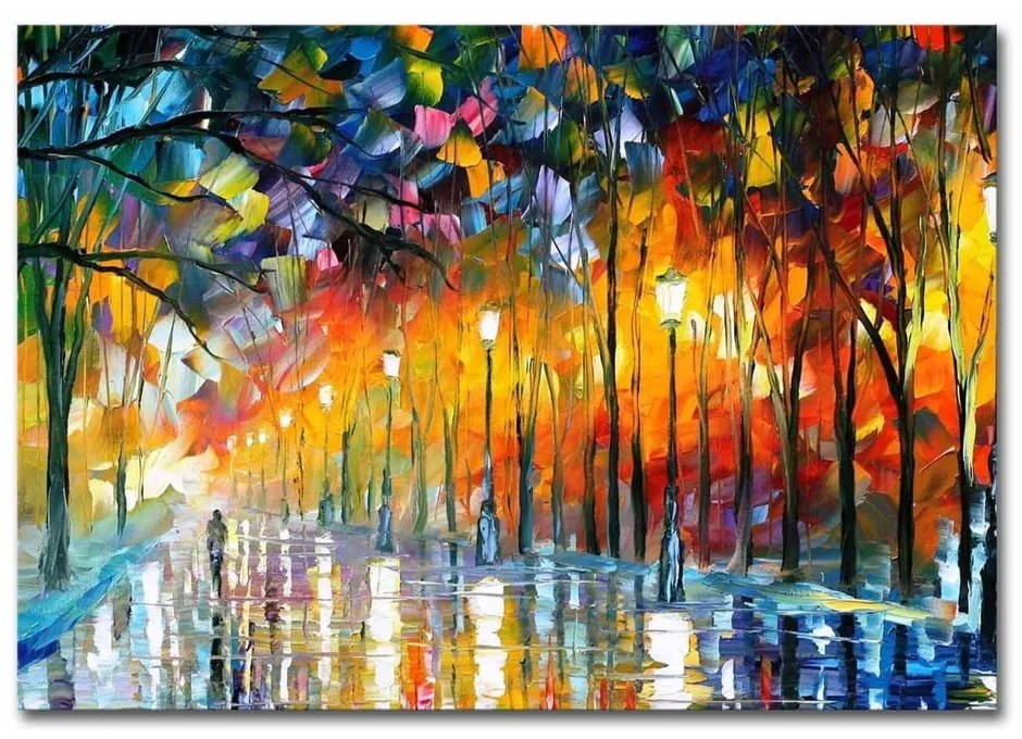 Nástenná reprodukcia na plátne Leonid Afremov, 100 × 70 cm