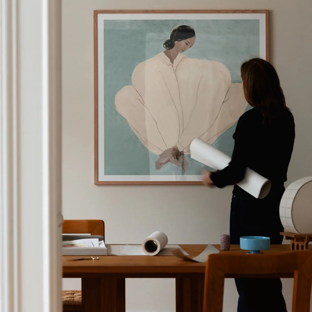 The Poster Club Plagát Meet Me At Jaurès by Sofia Lind 100x100cm