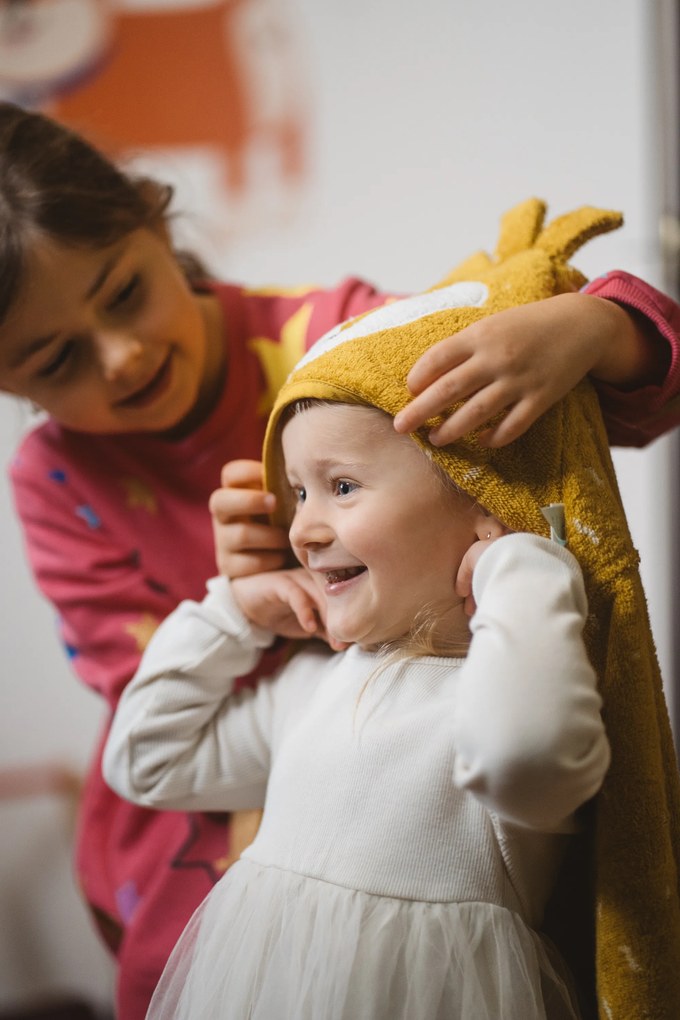 Detská osuška s kapucňou Mr. Lion - 70 x 130 cm