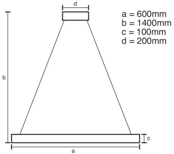 LED Stmievateľný luster na lanku LED/40W/230V 3000-6500K chróm + diaľkové ovládanie