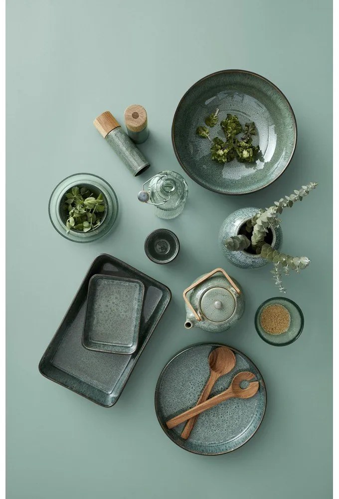 Zelená keramická sada mlynčekov na korenie a soľ 2 ks Gastro Green – Bitz