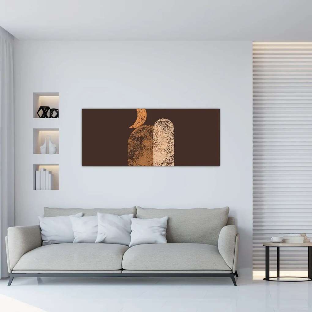 Obraz - Oranžové oblúky N⁰2 (120x50 cm)