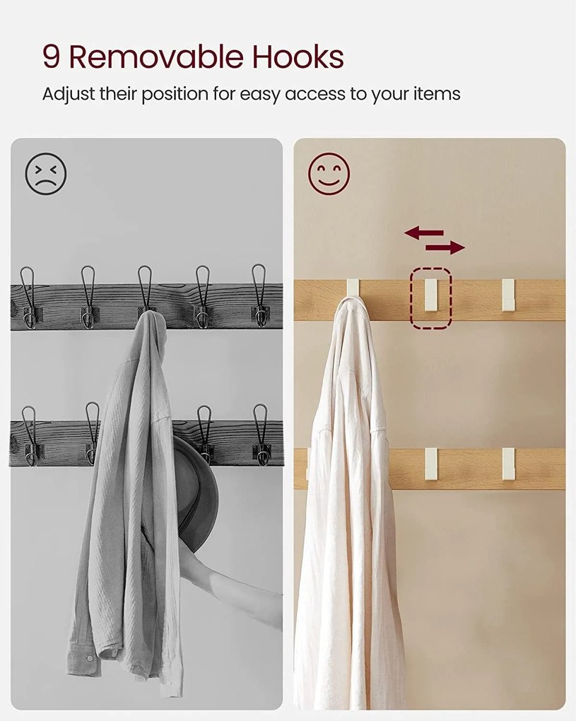 Vešiakový stojan s úložným priestorom na topánky, predsieňová stena, béžový