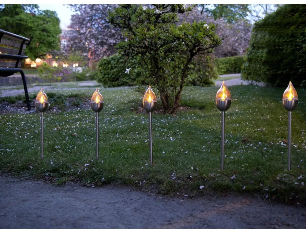 Súprava 3 vonkajších svetelných LED dekorácií Star Trading Olympus, výška 40 cm