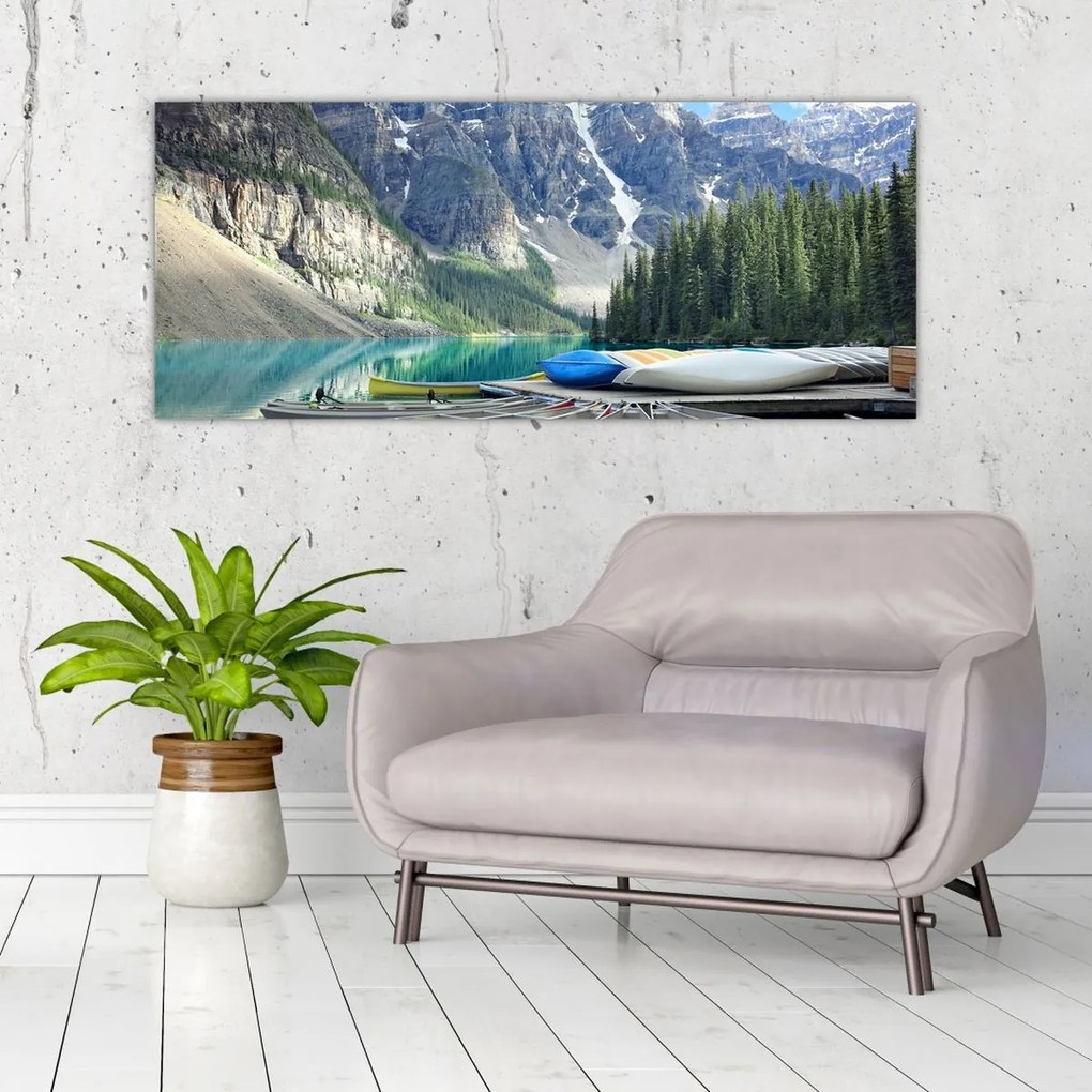 Obraz - Moraine Lake (120x50 cm)