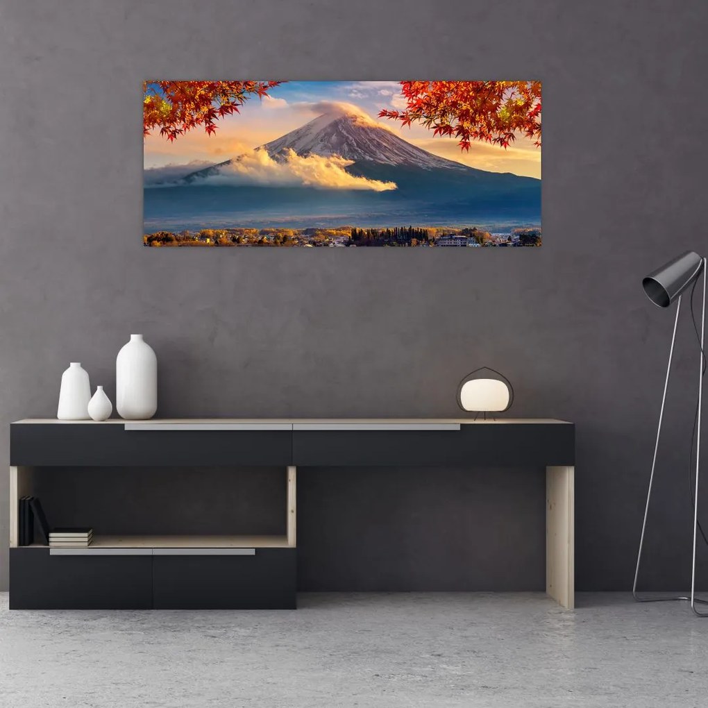Obraz - Japonsko, Hora Fudži (120x50 cm)