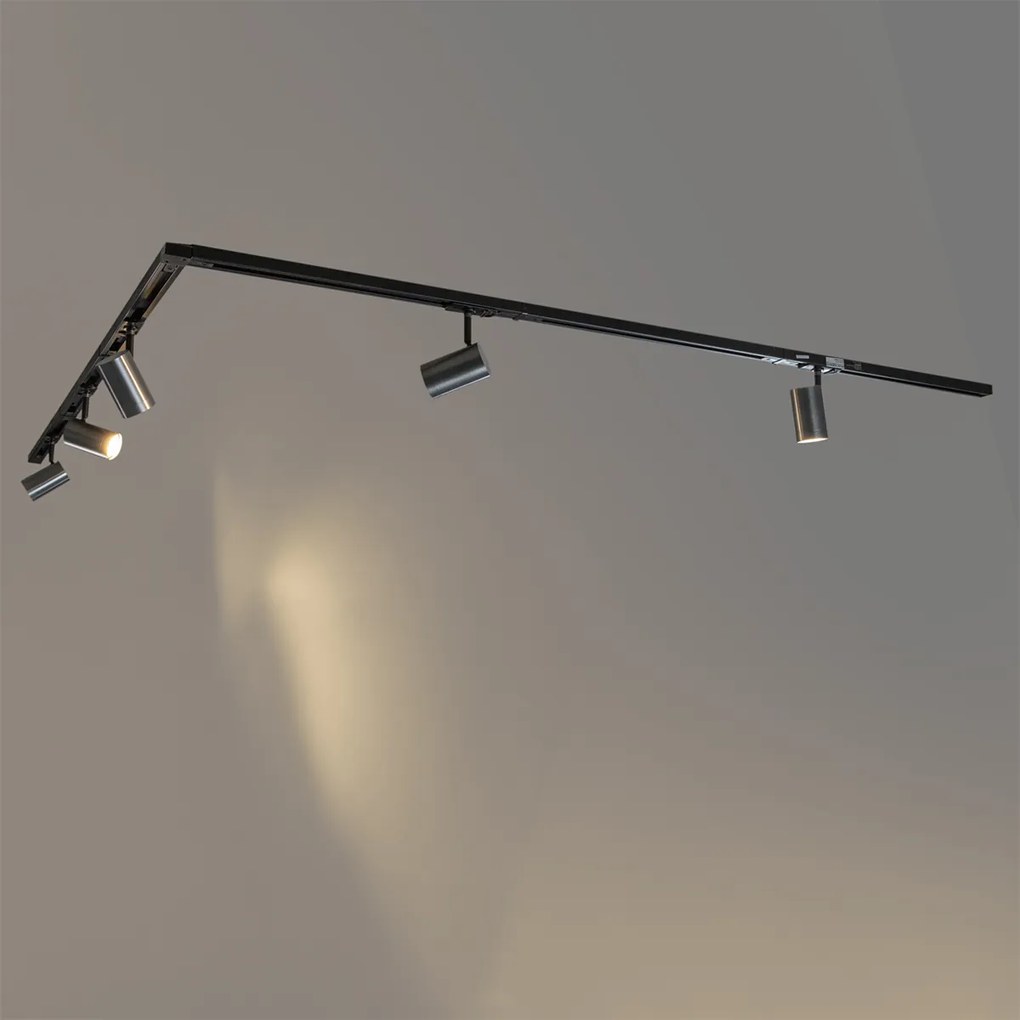 Moderný koľajnicový systém s 5 reflektormi v antracitovej farbe - Iconic Jeana