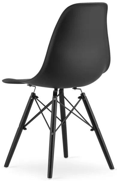 Jedálenský stôl TESSA rustikálny so štyrmi stoličkami OSAKA čierne