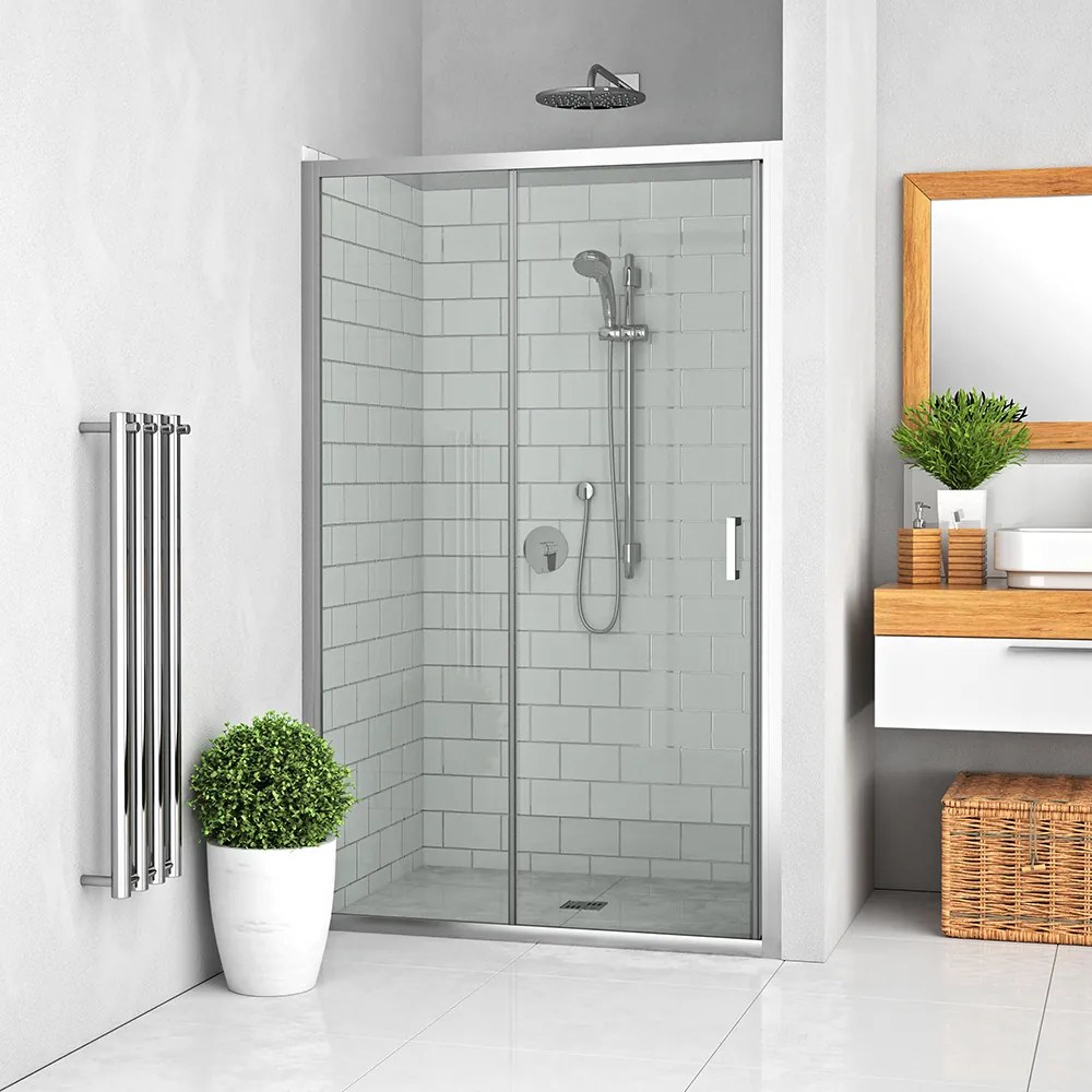 Roth Posuvné sprchové dvere LLD2 pre inštaláciu do niky - bez vaničky ROTH-Variant: šírka: 150 cm, orientácia: Uni - (LLD2/1500 - 556-1500000-00-02),…